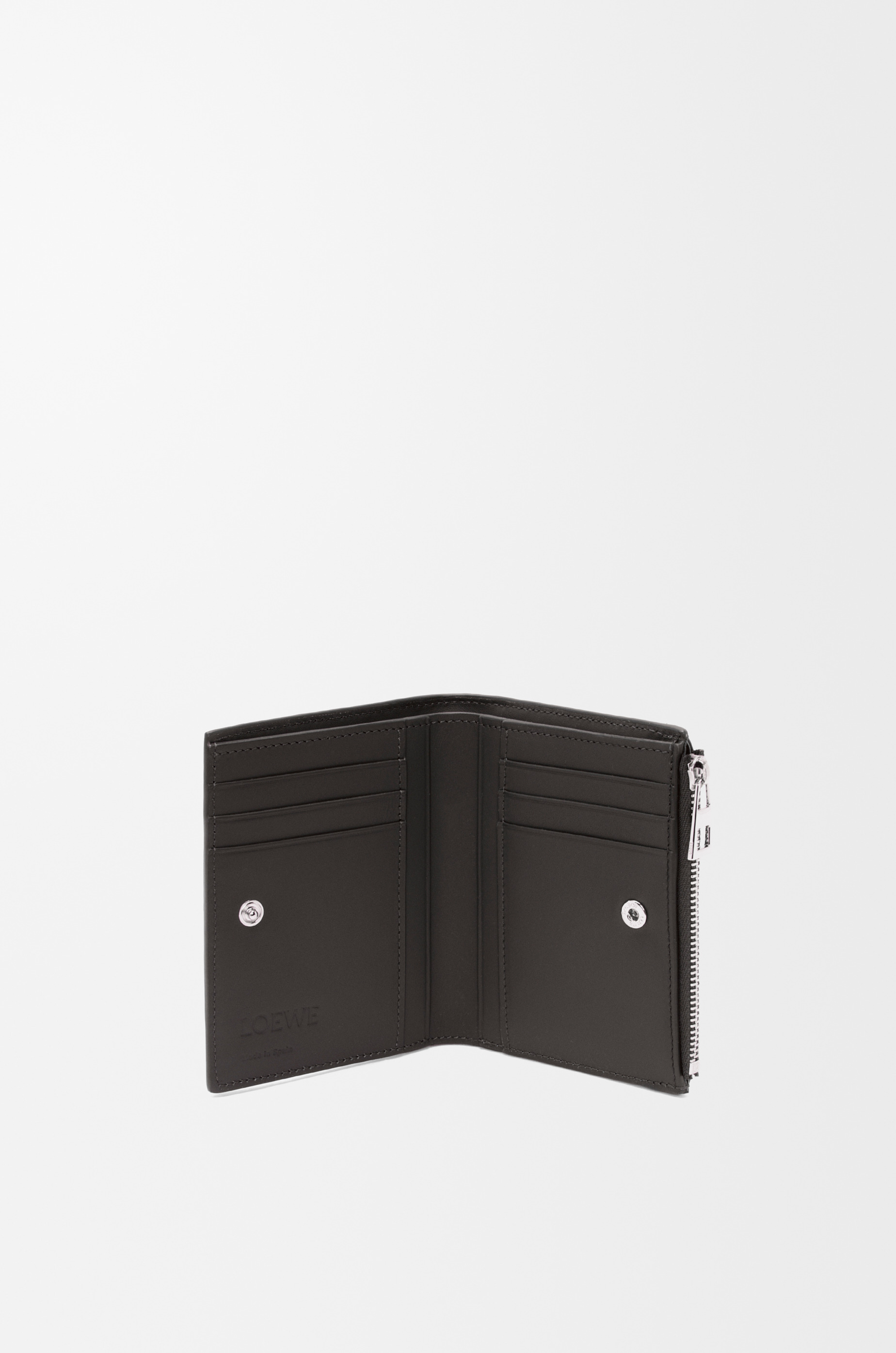 Slim compact walllet in textured classic calfskin - 2