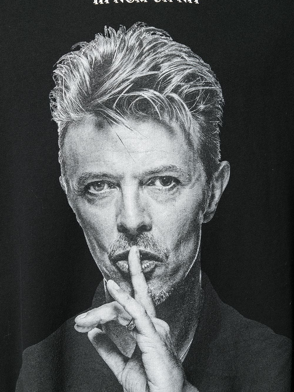 David Bowie print hoodie - 5