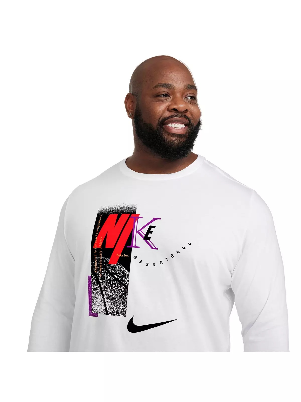 Men's Long Sleeve Basketball T-Shirt - 8
