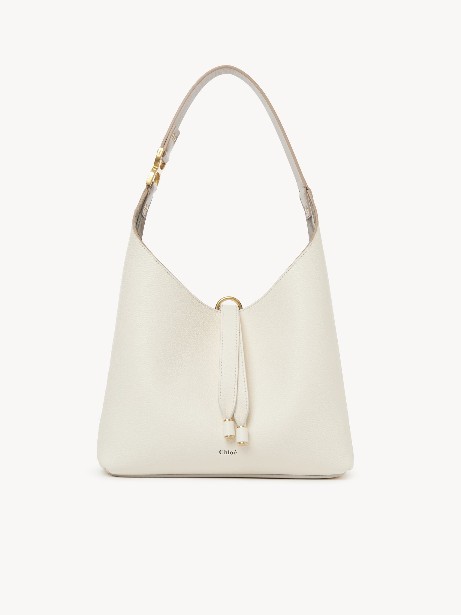 SMALL MARCIE HOBO BAG IN GRAINED LEATHER - 1