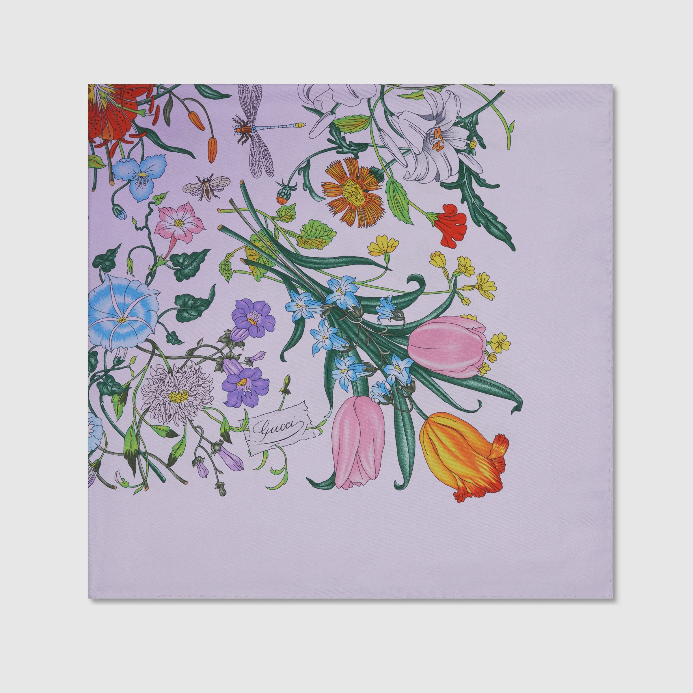 Printed silk carré - 2