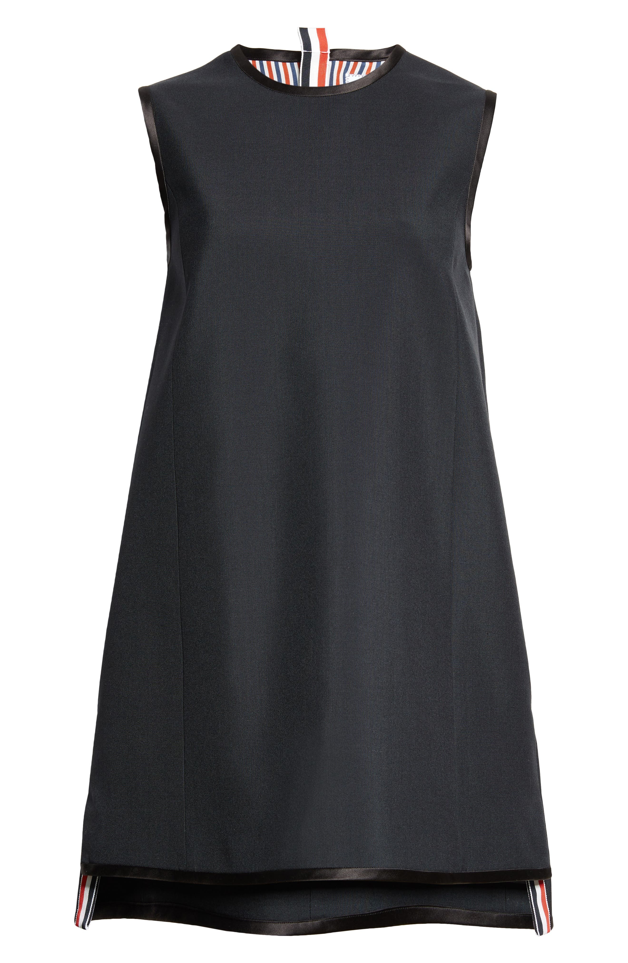 Thom Browne School Uniform Wool Blend Shift Minidress in Black at Nordstrom - 5