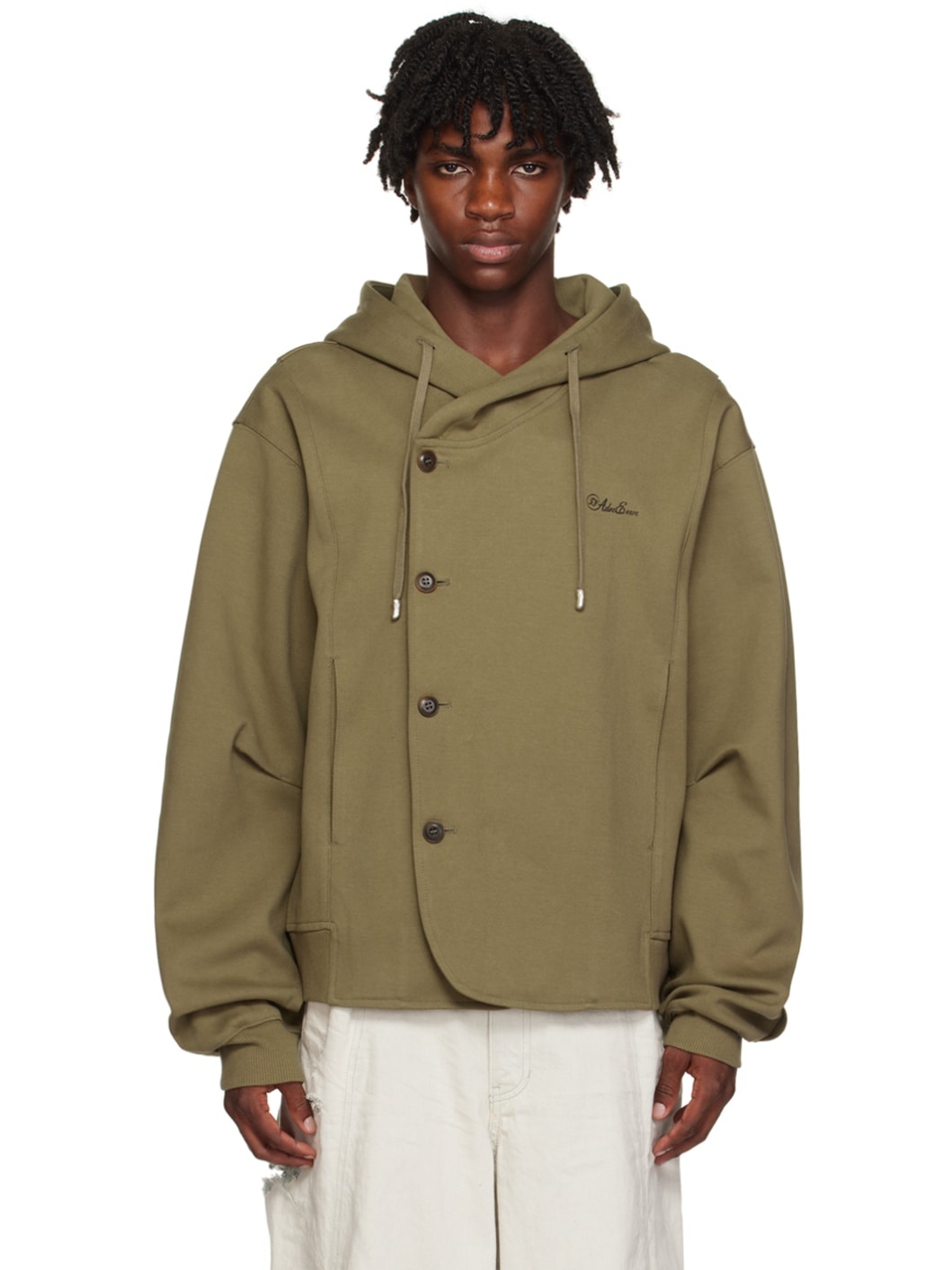 Brown Fluic Hoodie - 1