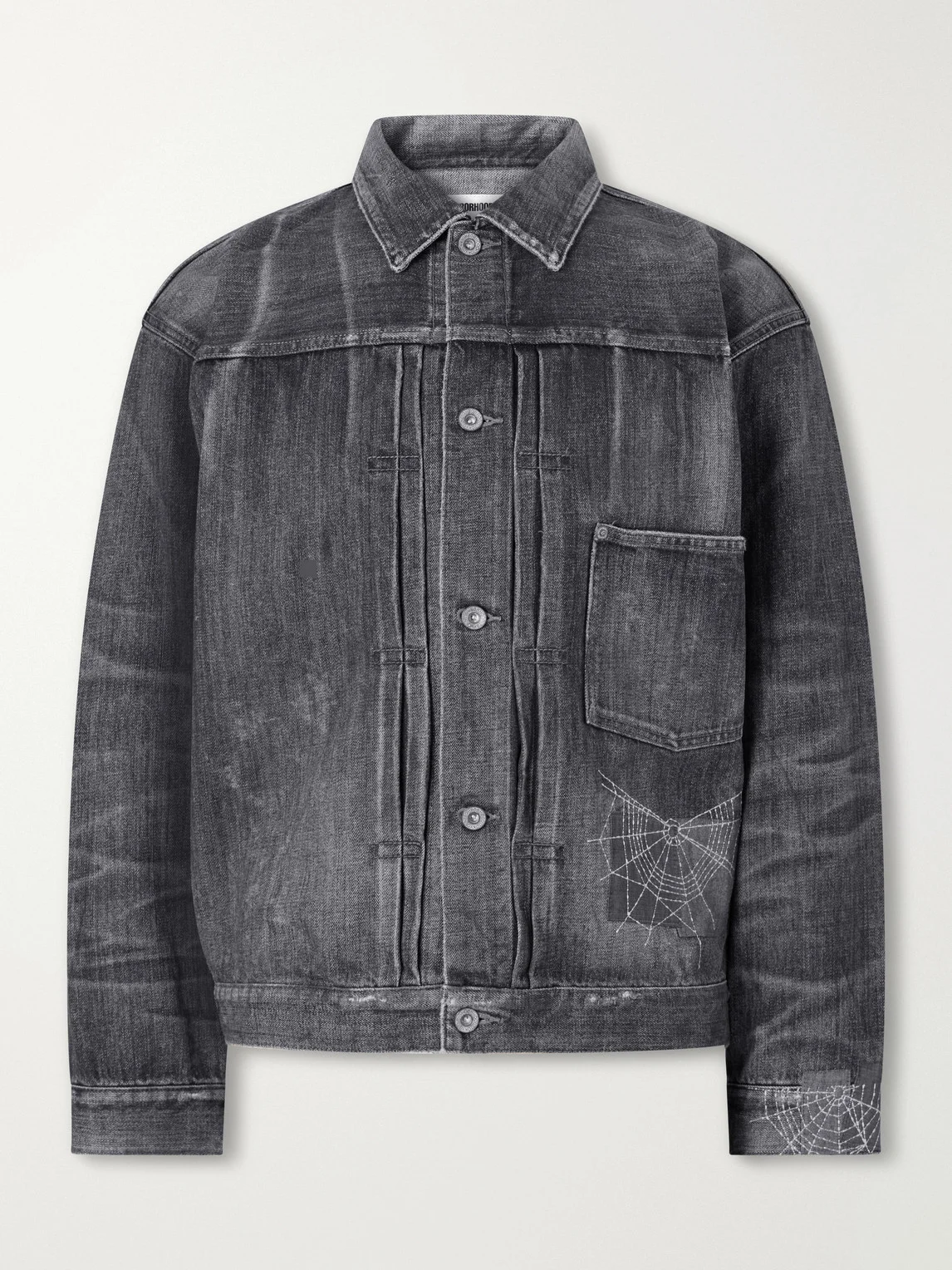 Savage Embroidered Denim Jacket - 1