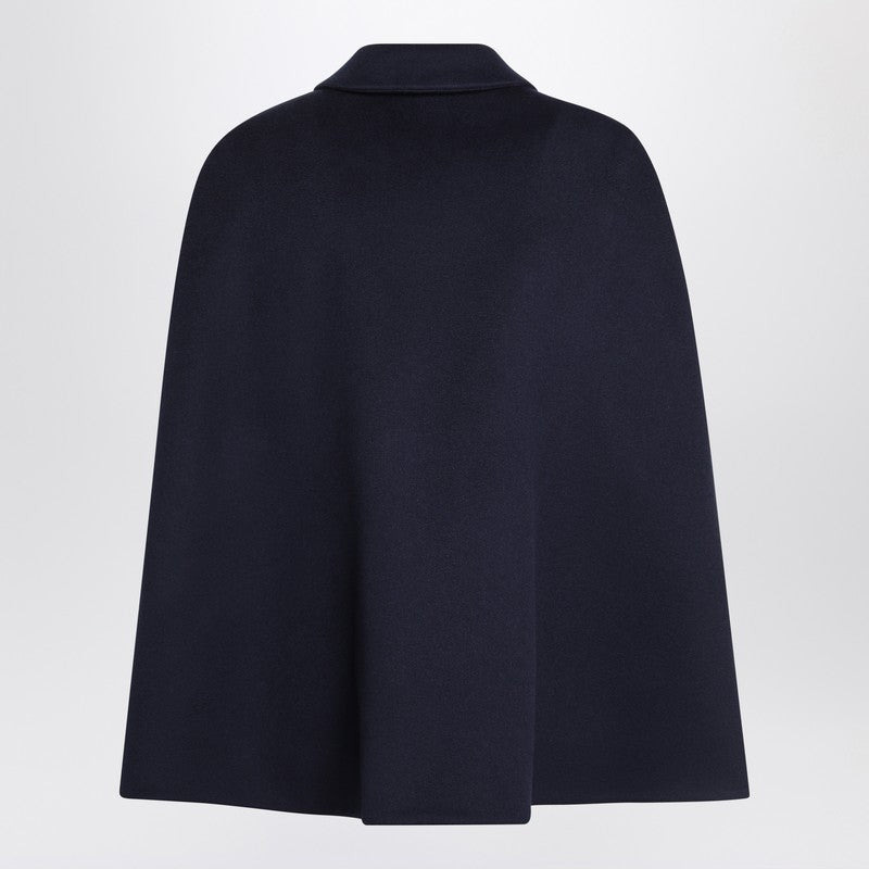 Gucci Blue Wool Cape Jacket Women - 2