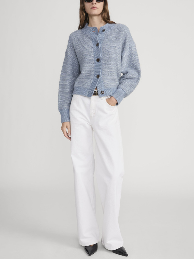 FRAME The Jacquard Femme Cardi outlook