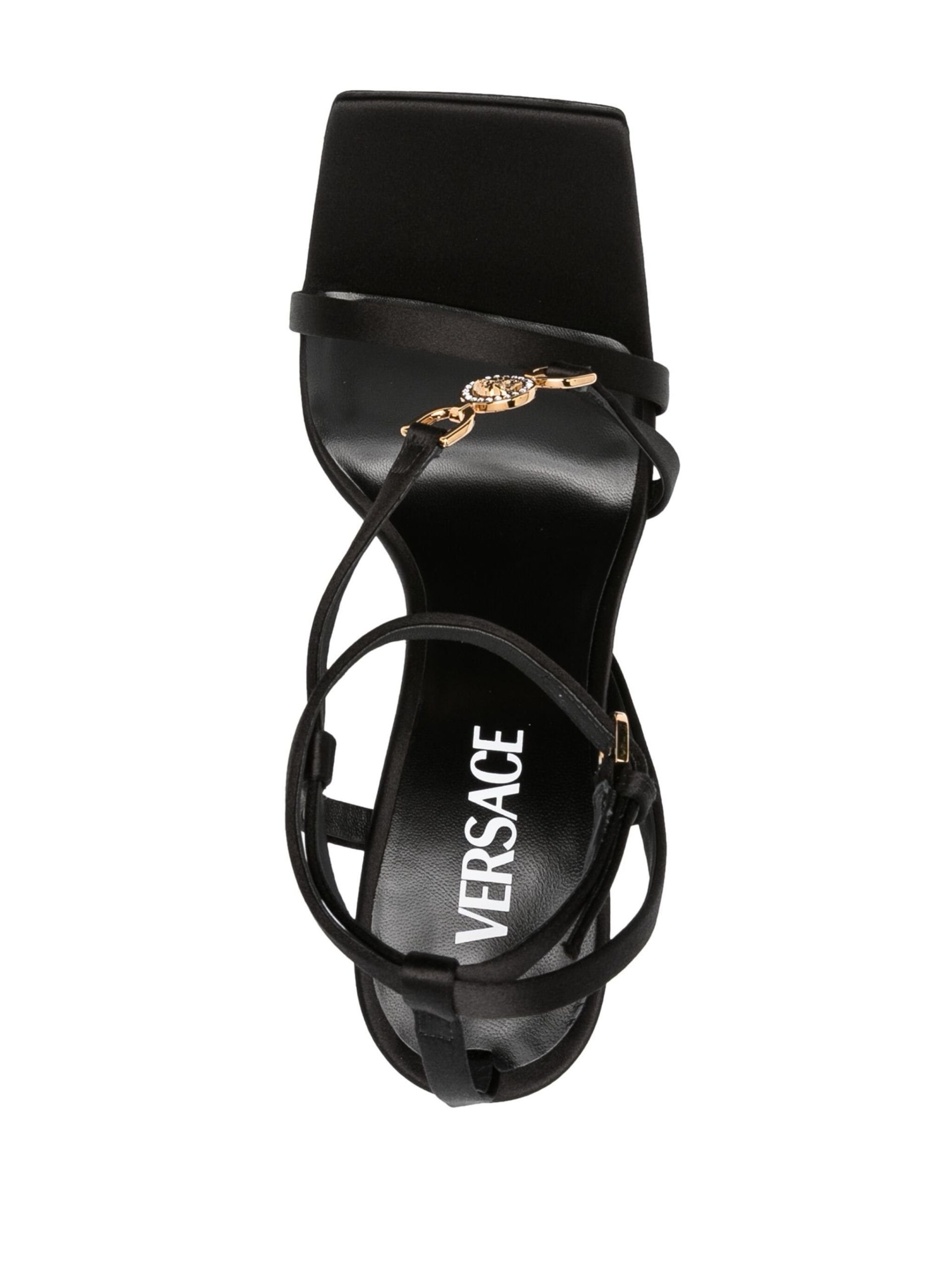 Black Medusa '95 115 Leather Sandals - 4