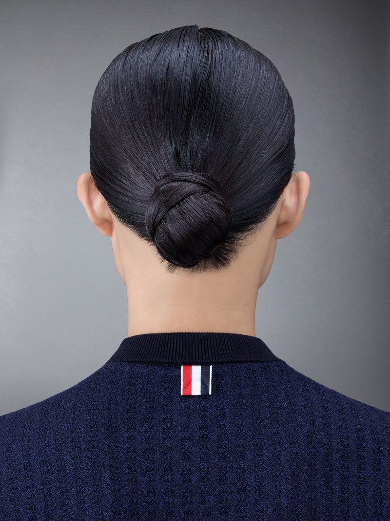 checked jacquard polo minidress 7