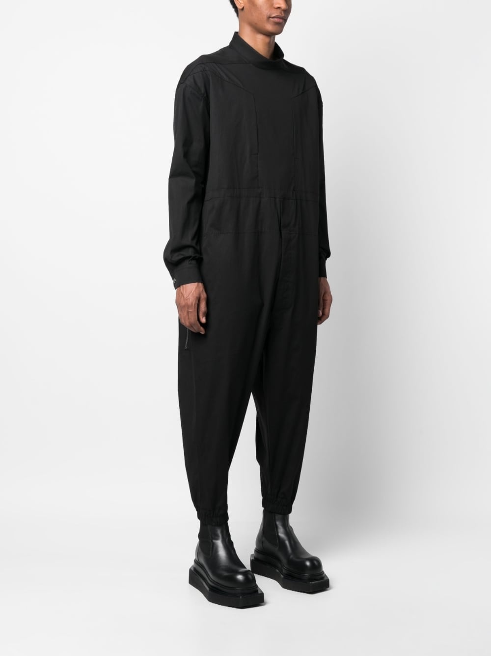 high-neck balloon-fit jumpsuit - 3