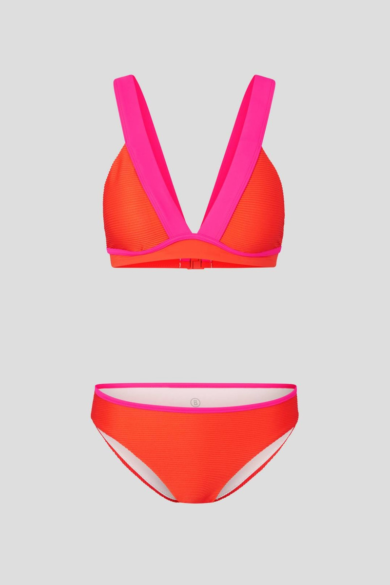 CORRY BIKINI SET IN ORANGE/PINK 1