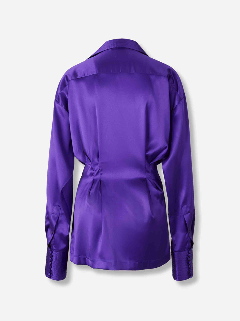 Dries Van Noten DRAPED SILK SHIRT outlook