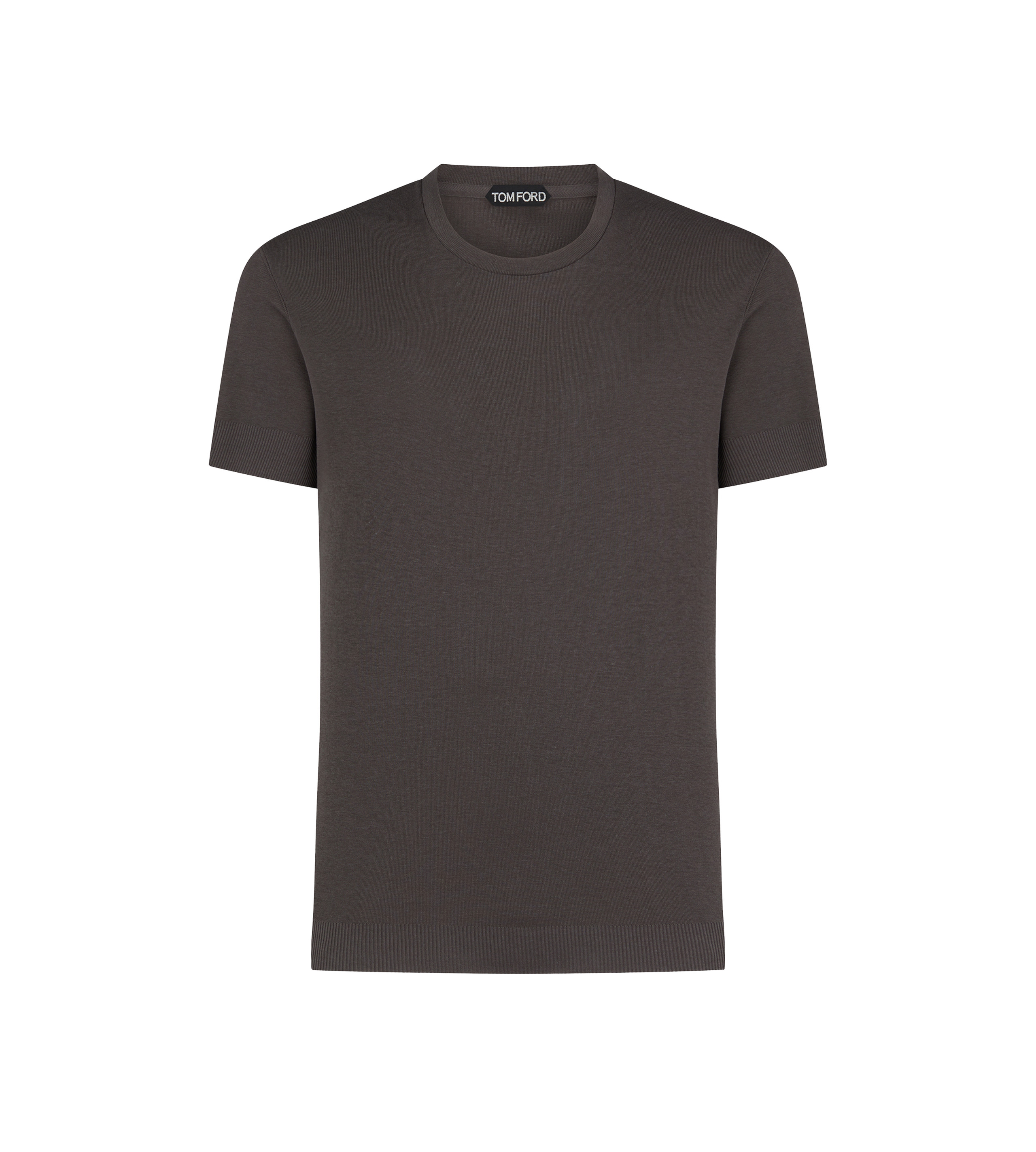 PLACED RIB CREW NECK - 1