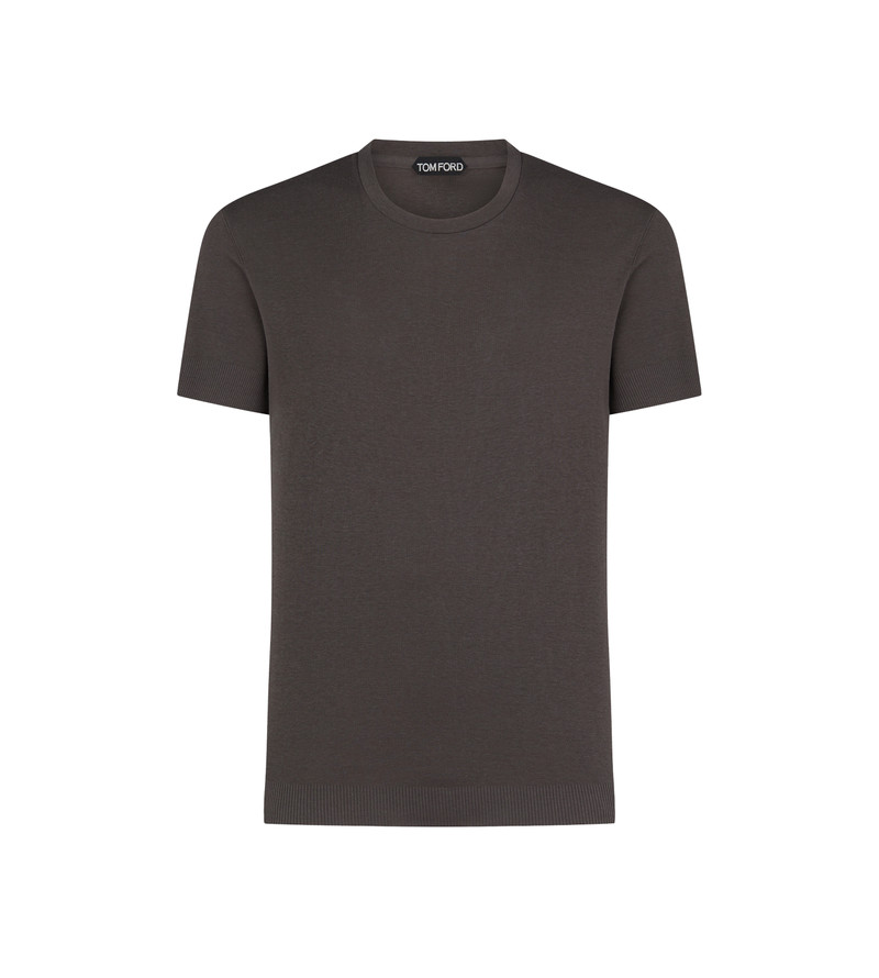 PLACED RIB CREW NECK 1