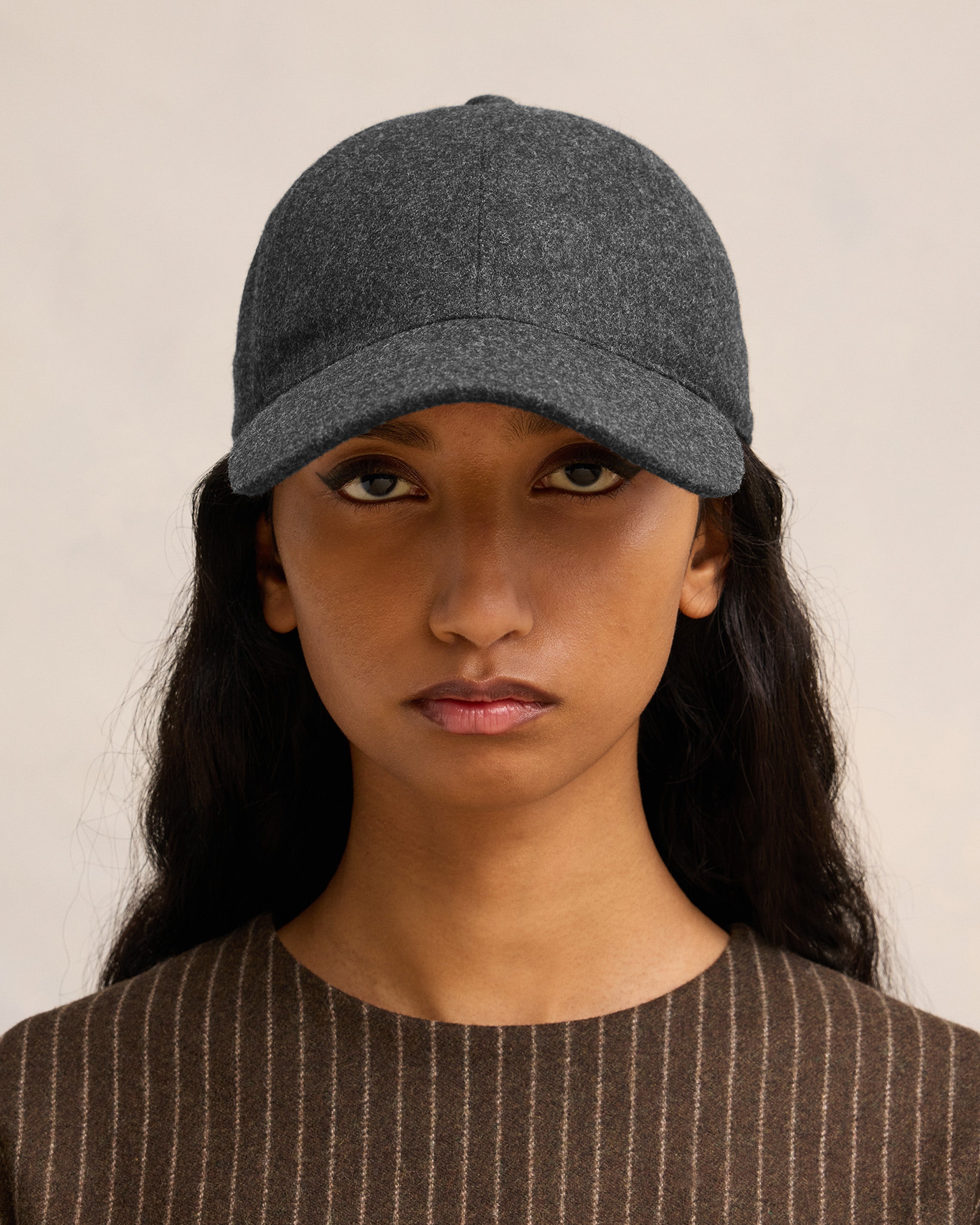 AMI ALEXANDRE MATTIUSSI LEATHER PATCH CAP - 2