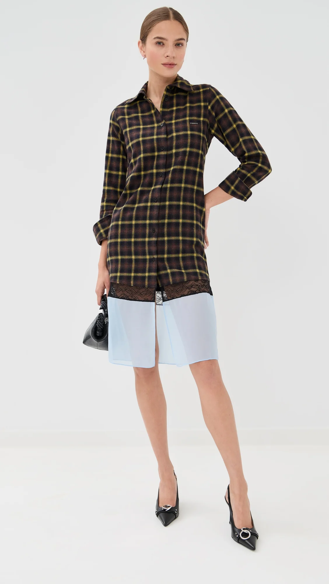 Multi Layer Shirt Dress - 1
