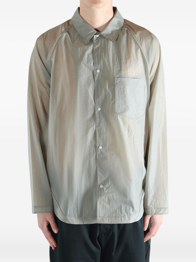 raglan-sleeve sheer shirt 3