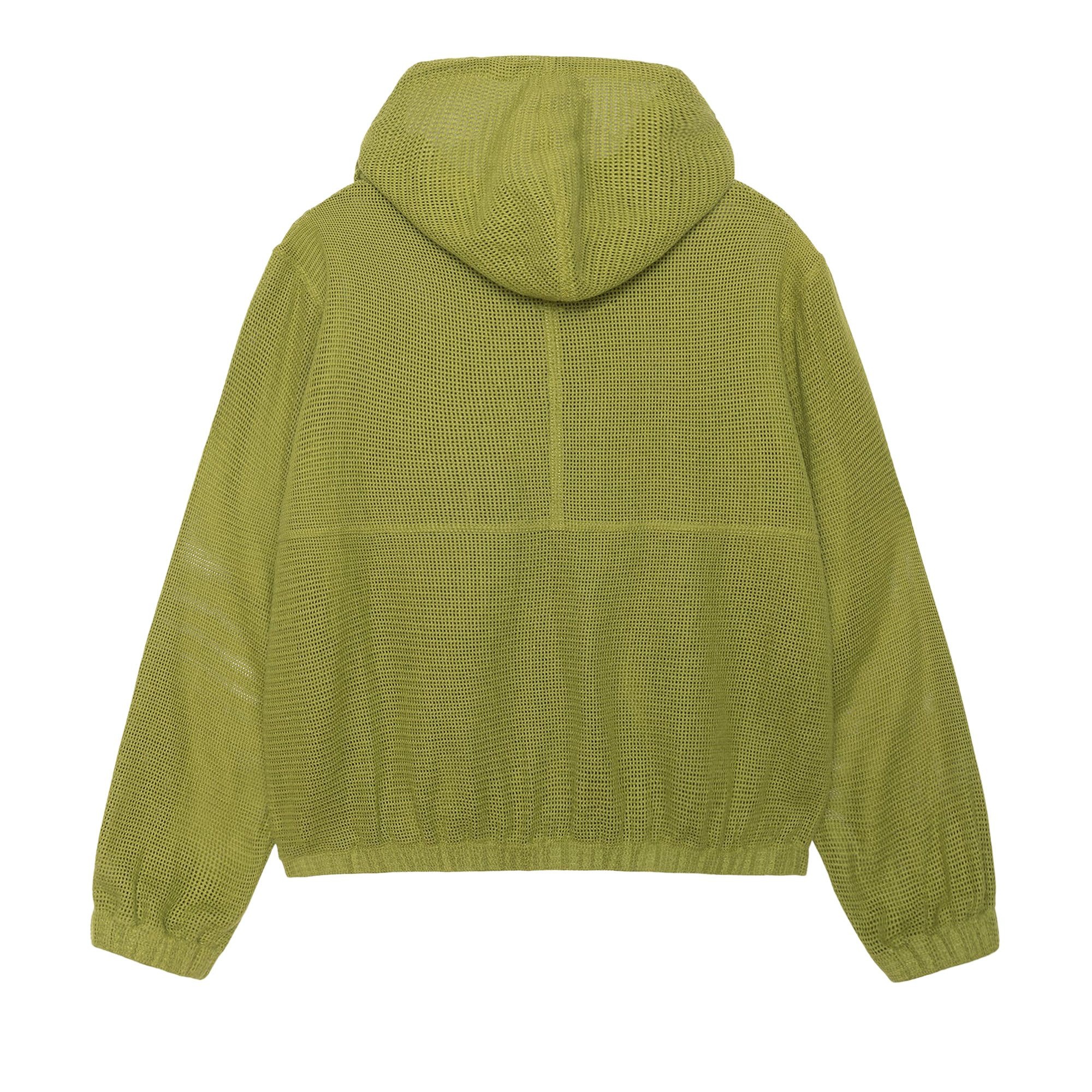 Stussy Mesh Zip Hoodie 'Green' - 2