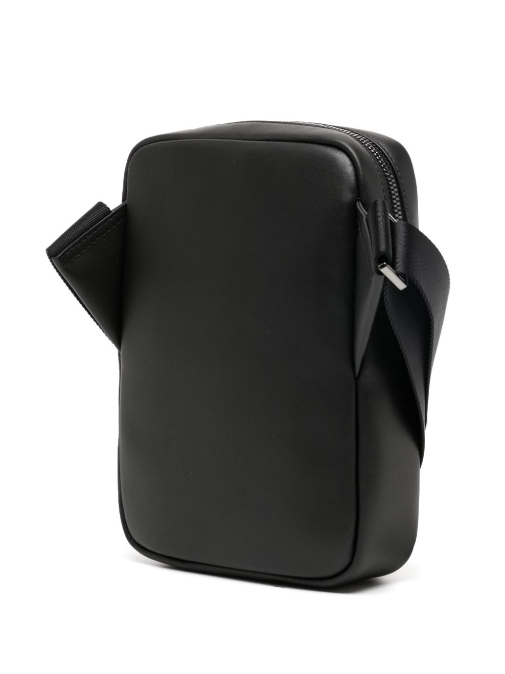 embossed-monogram panelled messenger bag - 3
