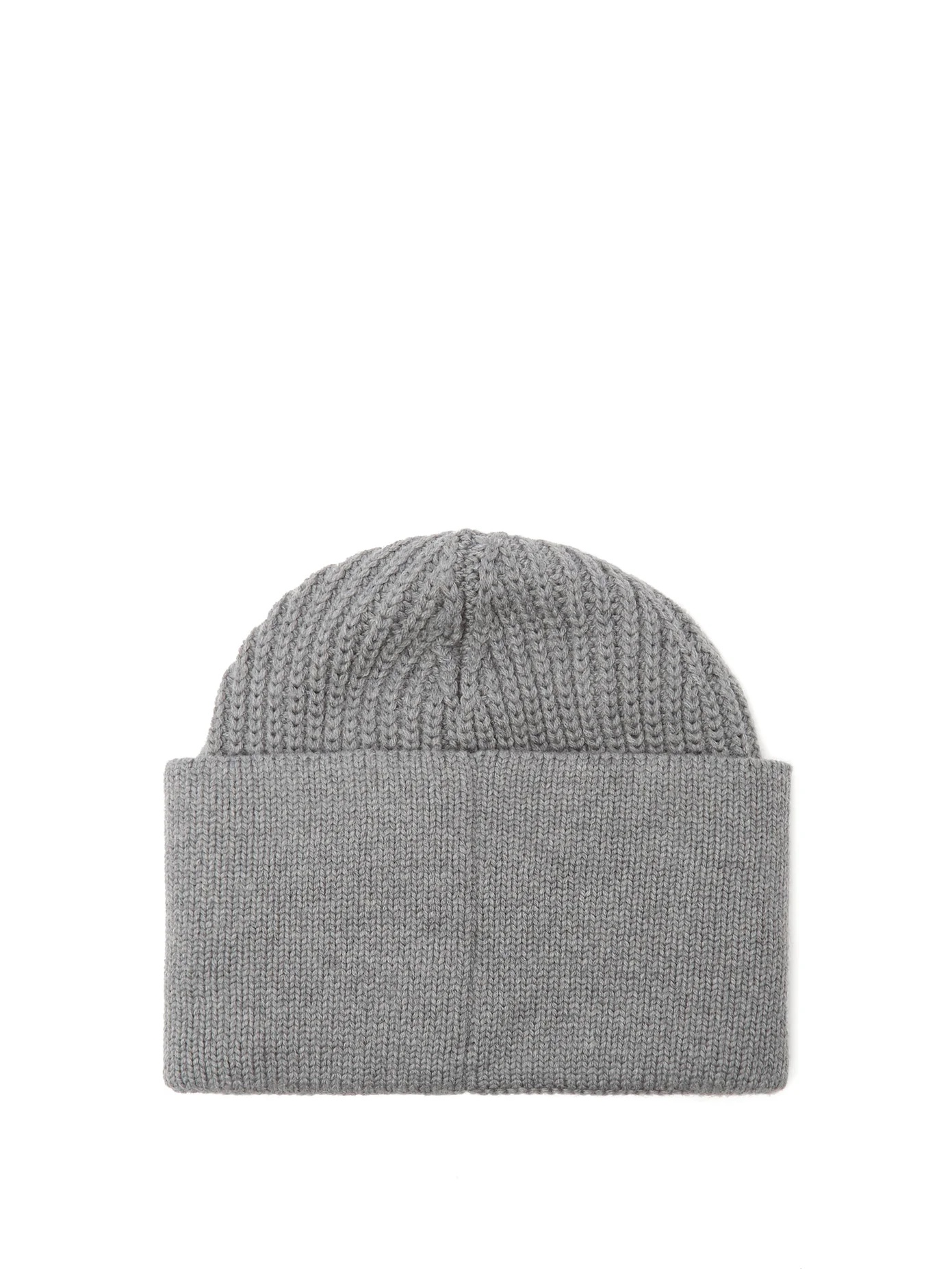 Logo-print wool beanie hat - 3