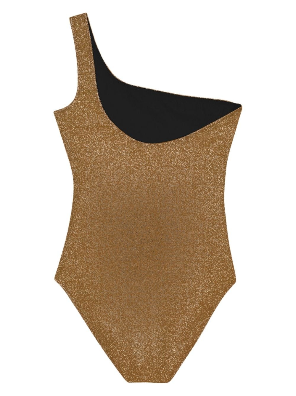 glitter-detailed one shoulder swimsuit - 2