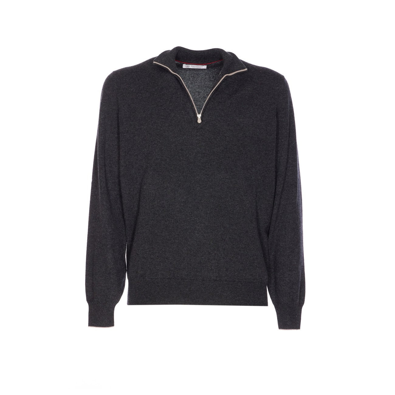 Brunello Cucinelli Men Half Zip Cashmere Sweater - 1