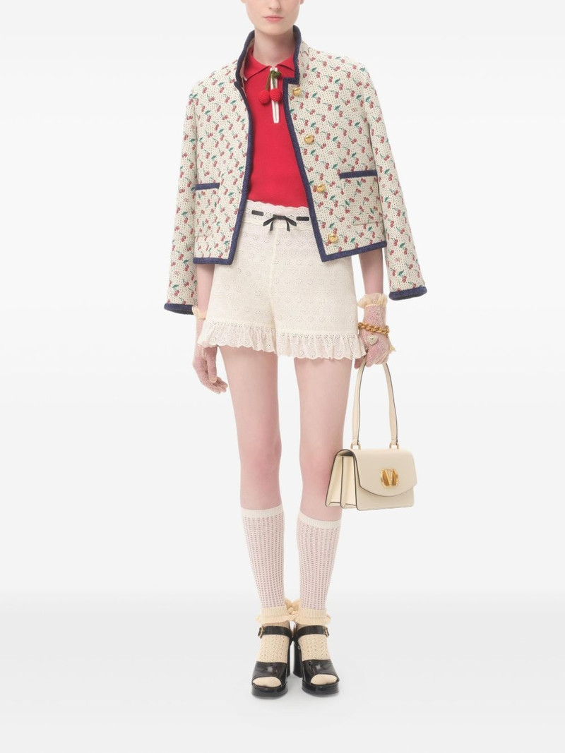 Valentino PADDED CABAN WITH CHERRYFIC PRINT JACQUARD outlook