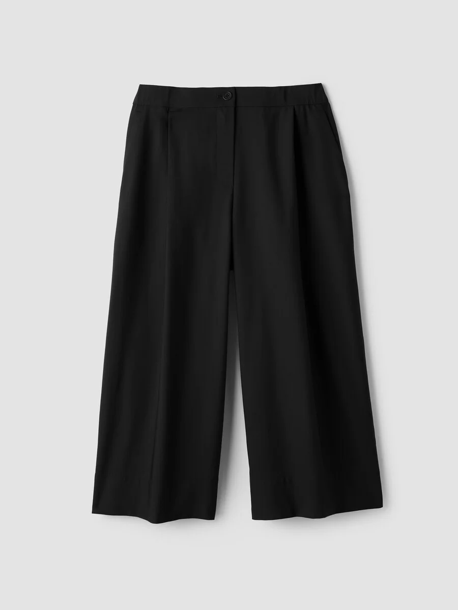 Seasonless Wool Pleated Culotte - 1