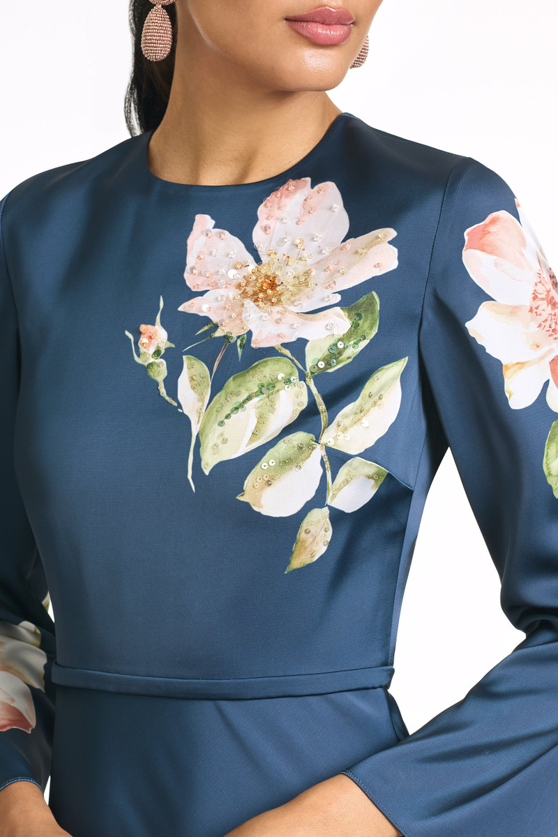 SACHIN & BABI EMBELLISHED ALEX GOWN - NIGHT BLOOMS outlook