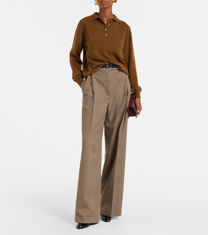 BLAZÉ MILANO Highland wool and cashmere polo shirt outlook