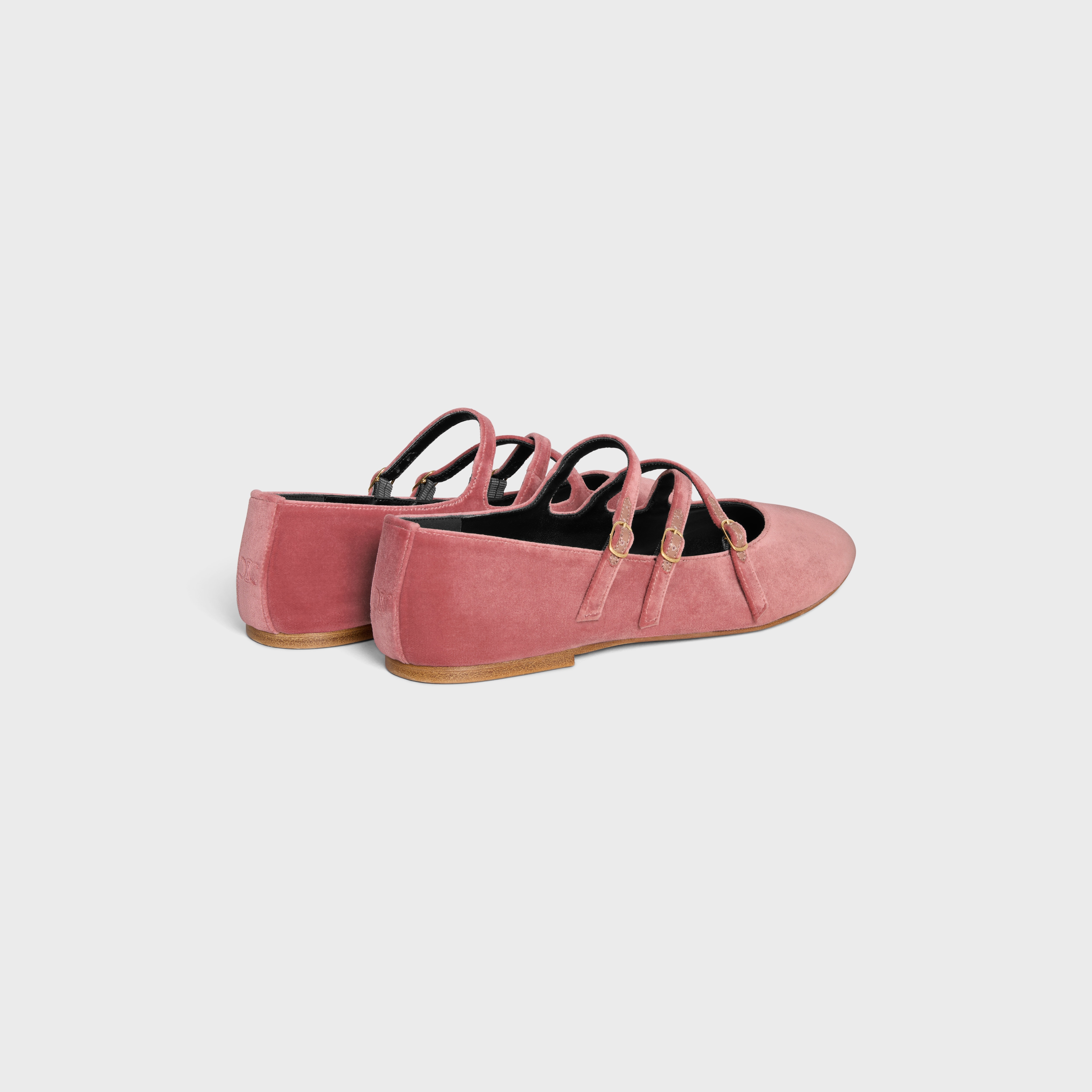 LES BALLERINES CELINE CRISS-CROSS BABIES BALLERINA in VELVET - 3