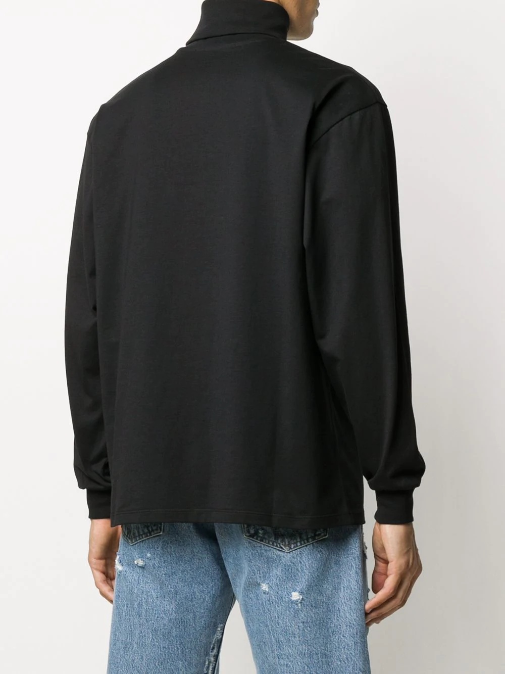 plain long sleeve T-shirt  - 4