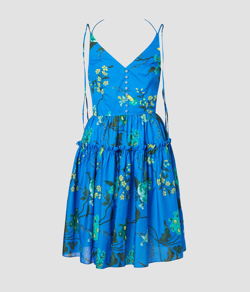 SLEEVELESS DRESS WITH TIE STRAPS - 1