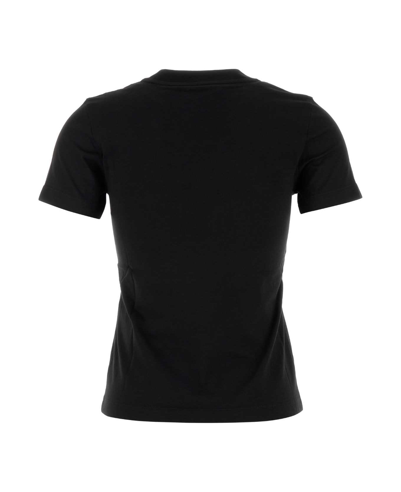 Black Cotton T-shirt - 2