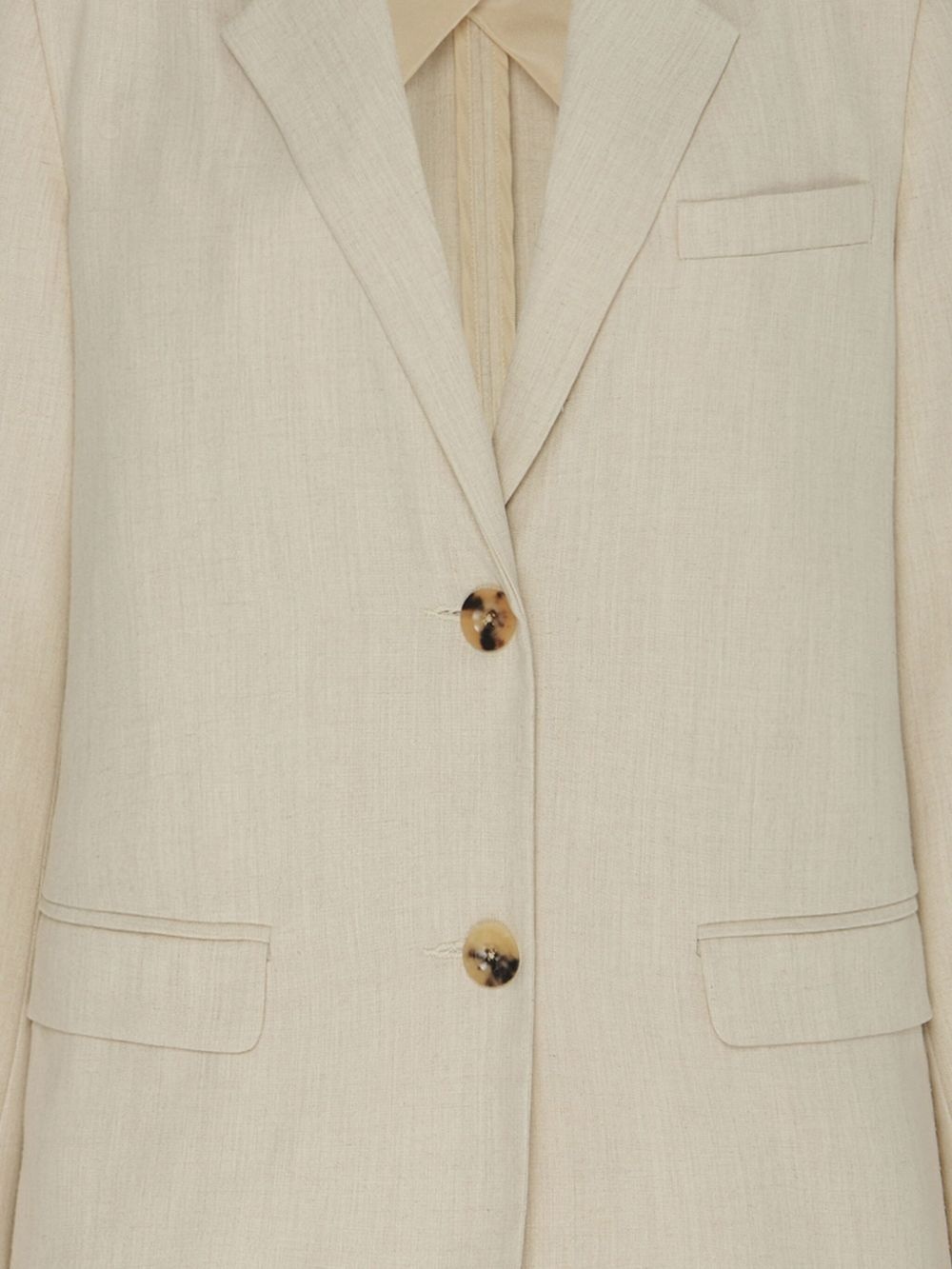 notched-lapels single-breasted blazer - 2