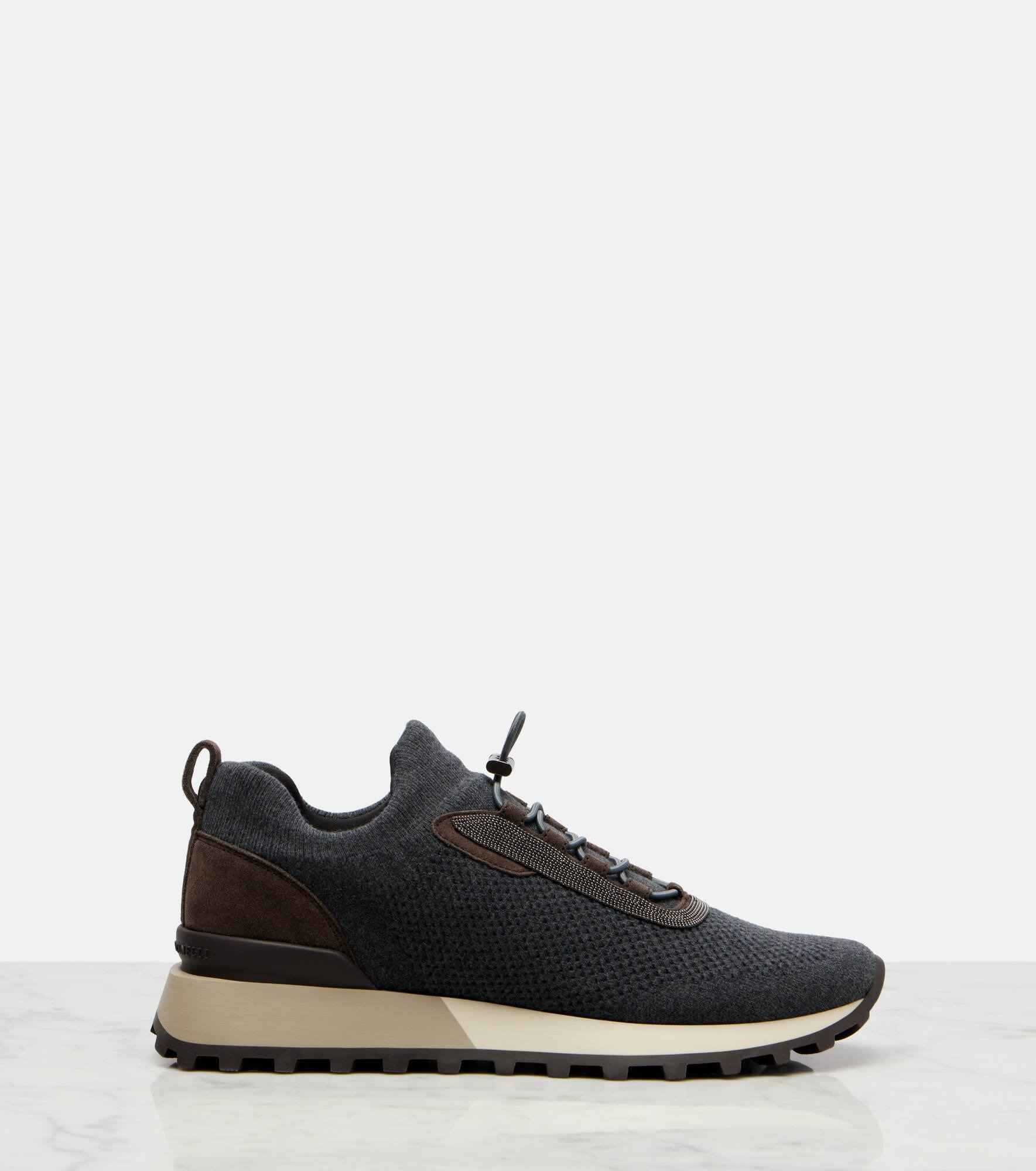 Runner suede-trimmed sneakers - 4