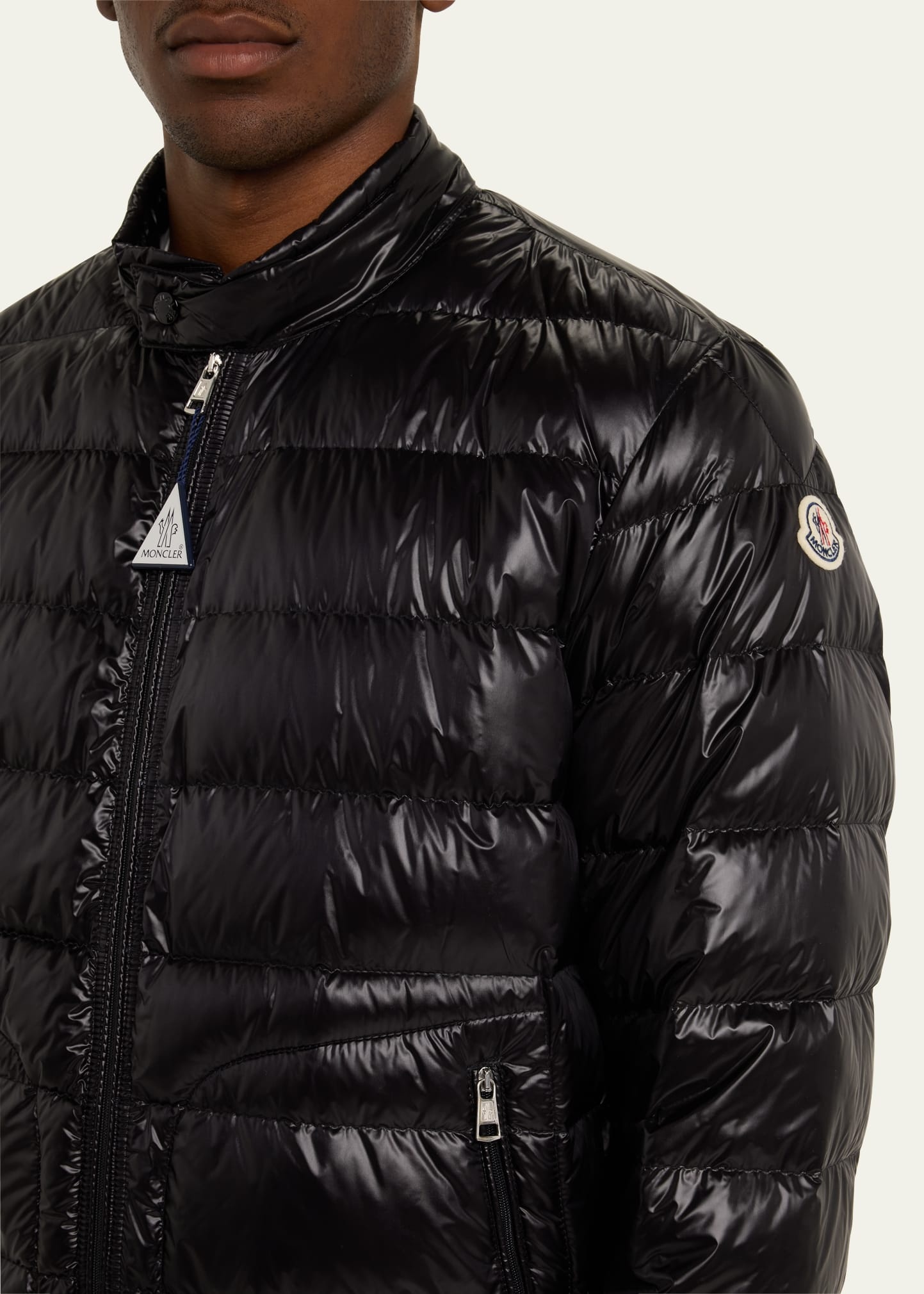 Men's Acorus Nylon Puffer Moto Jacket - 5