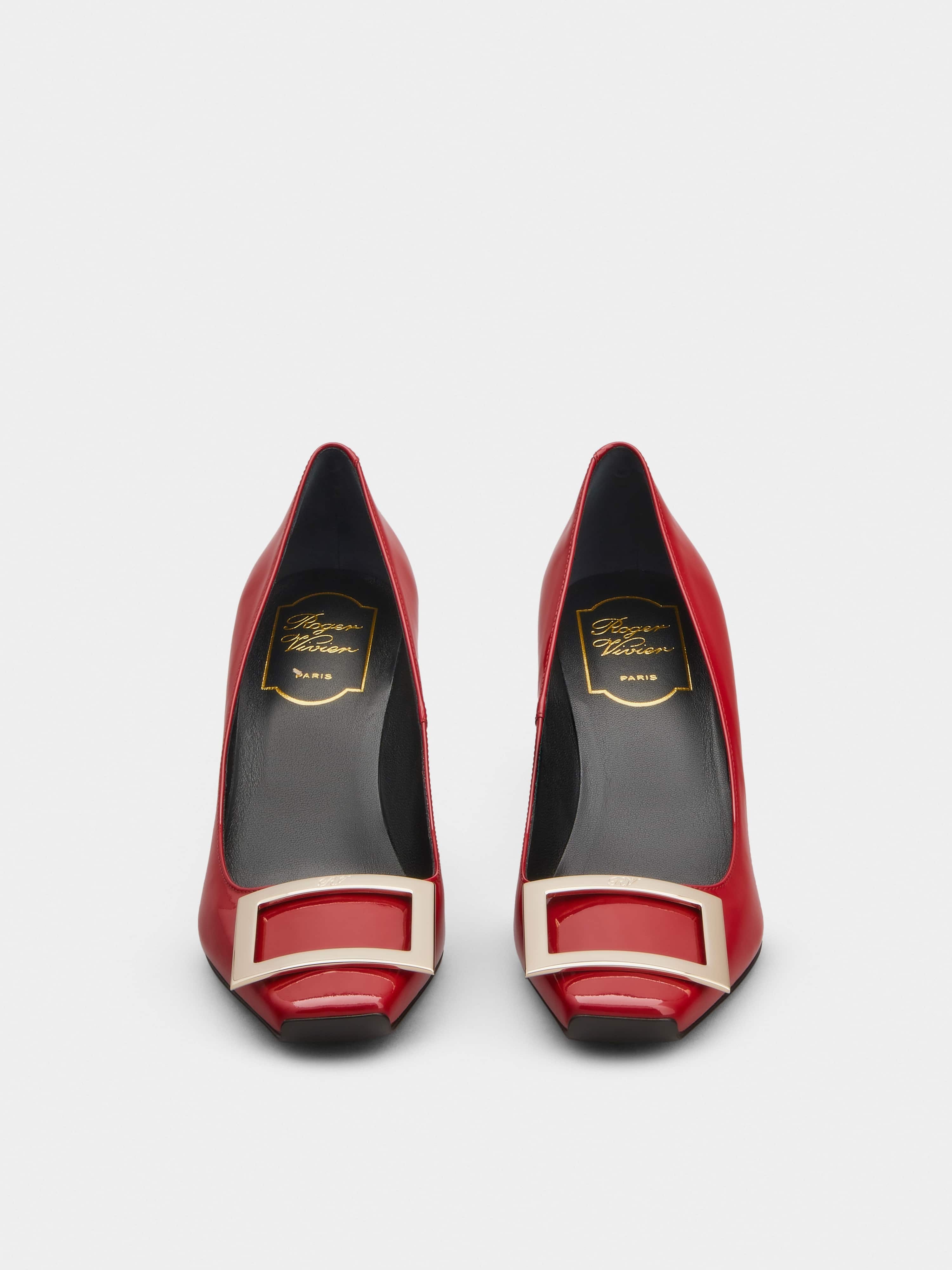 Trompette Metal Buckle Pumps in Patent Leather - 4