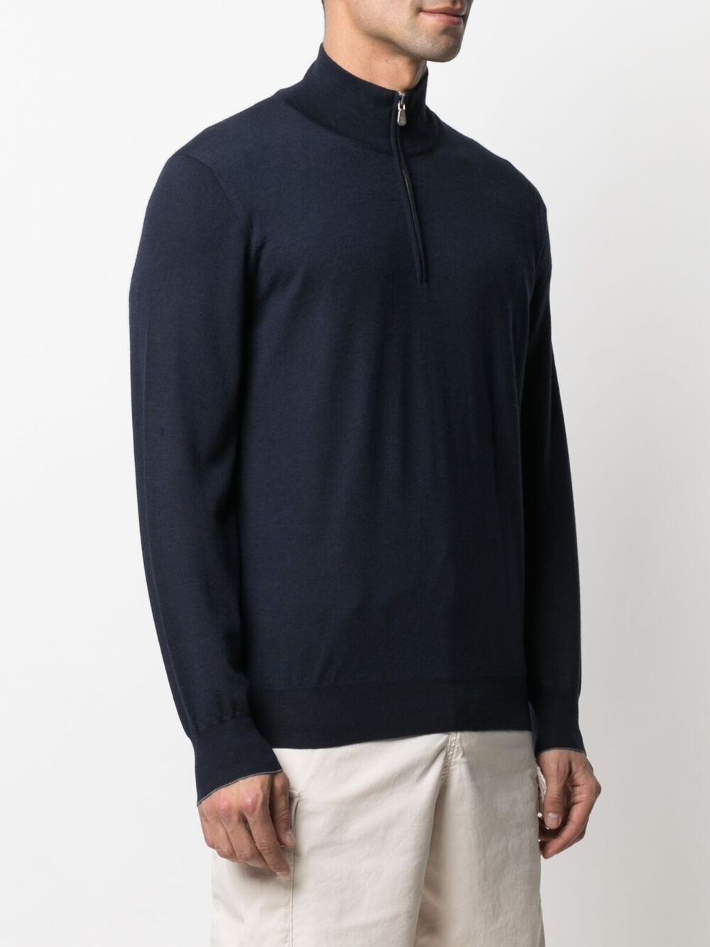 half-zip neck jumper - 3