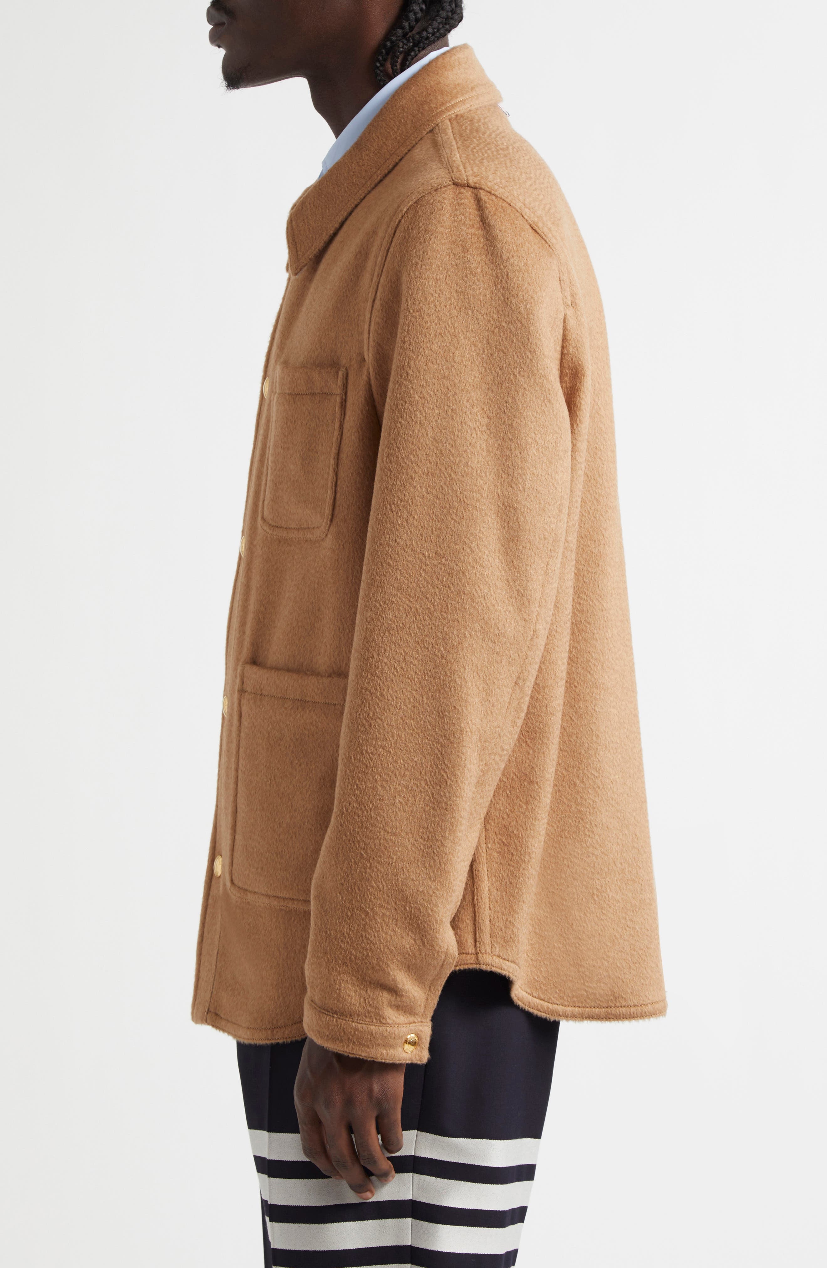 Thom Browne Utility Camel Hair Jacket at Nordstrom - 3