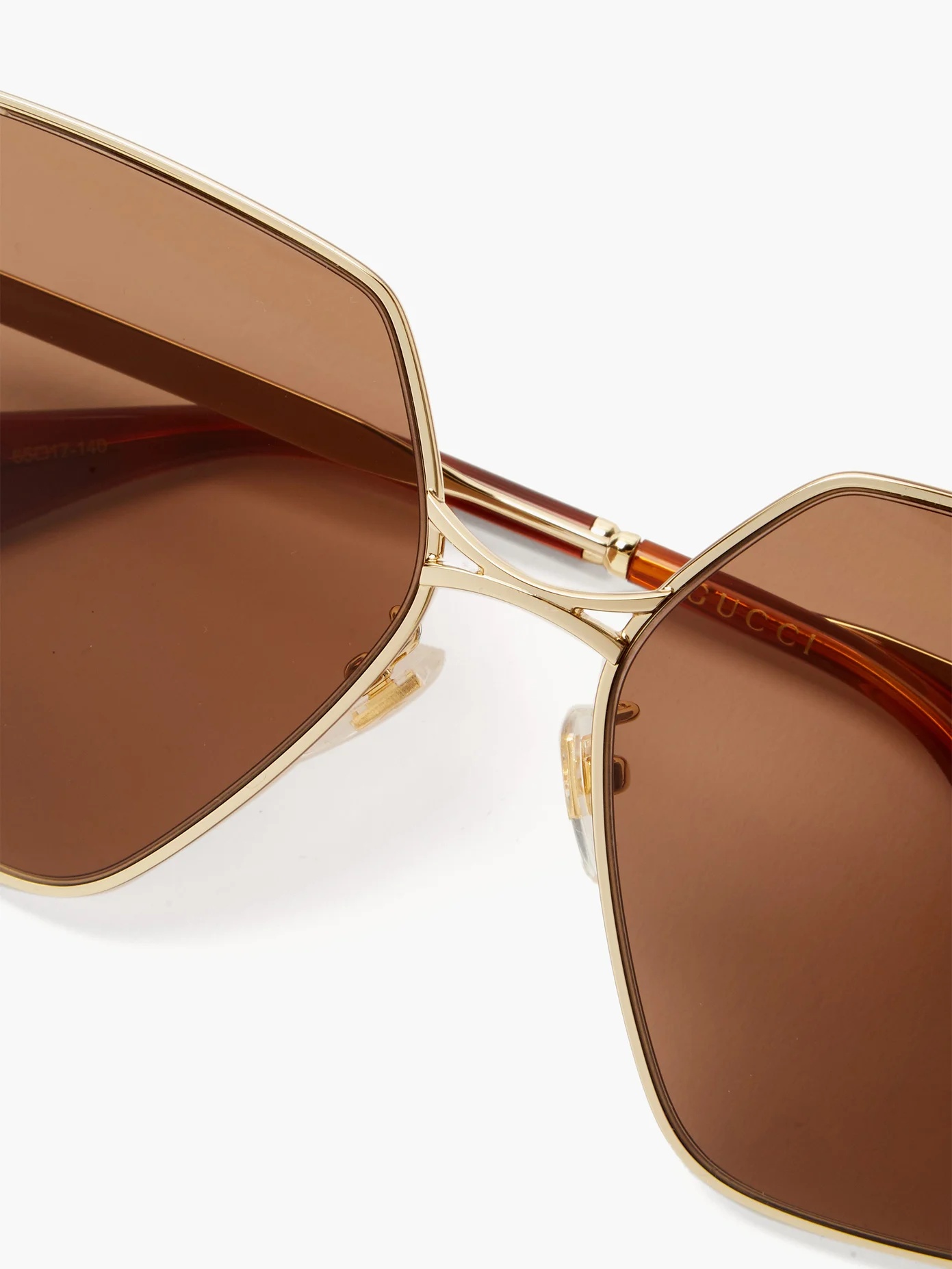 Oversized square metal sunglasses - 3