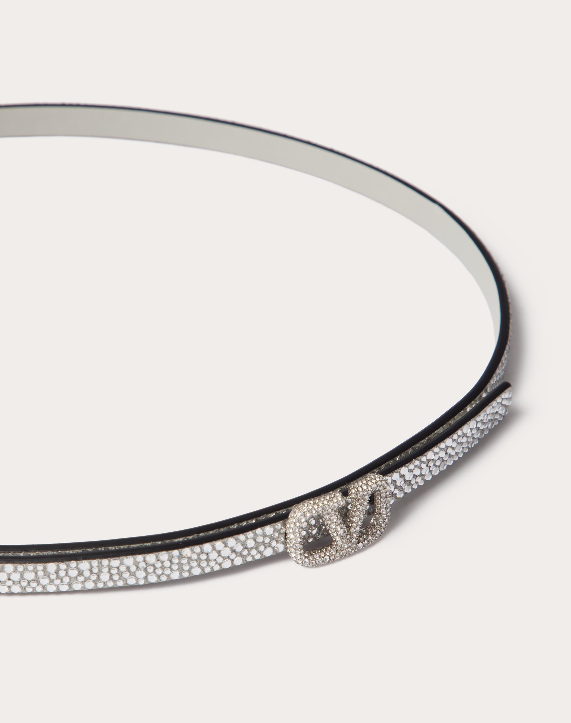 VLOGO SIGNATURE BELT WITH CRYSTALS 10 MM - 4