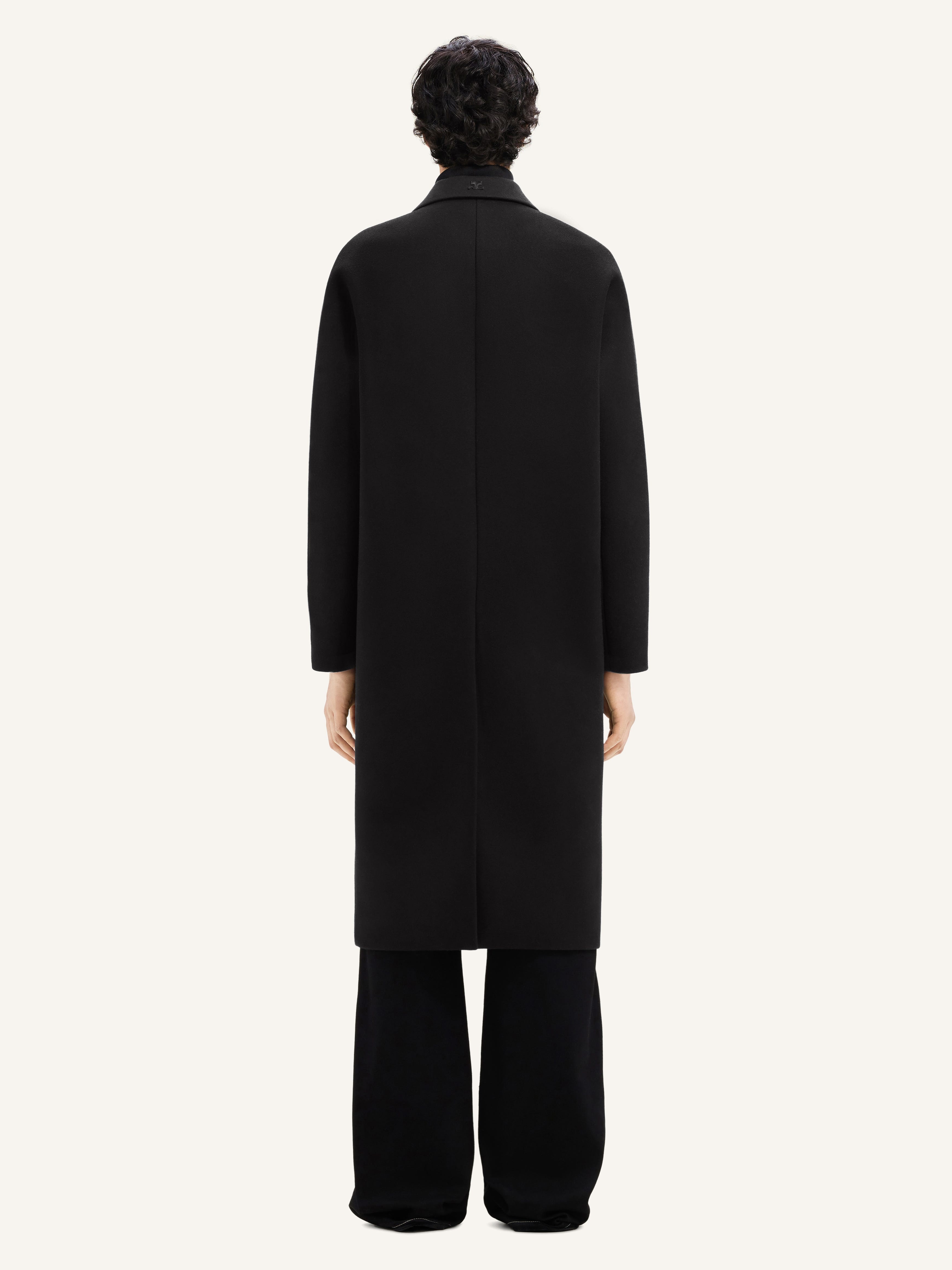 COCOON WOOL LONG COAT - 5
