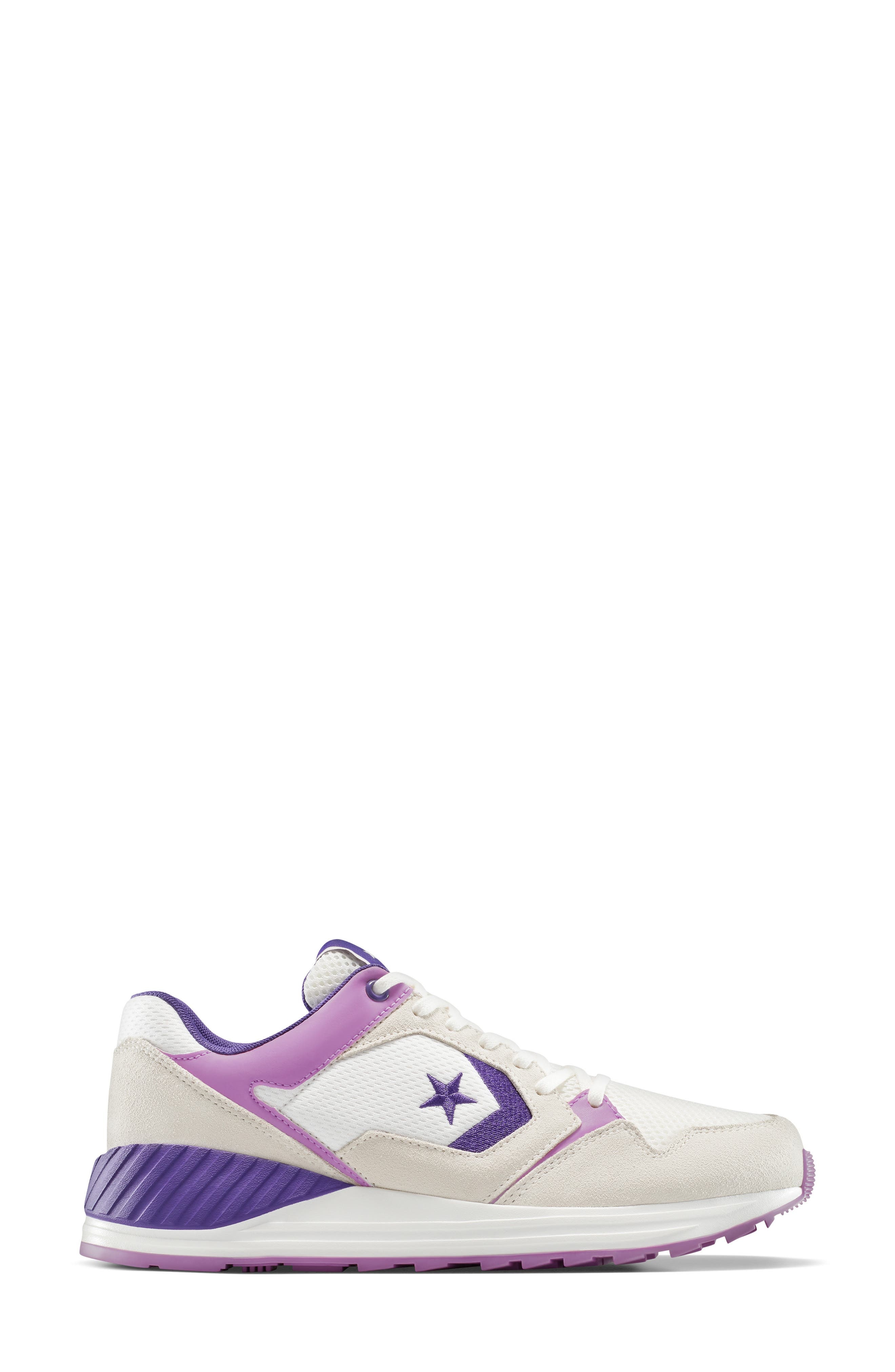 Converse Gender Inclusive Wave Trainer Sneaker in Vintage White/Egret/purple at Nordstrom - 3
