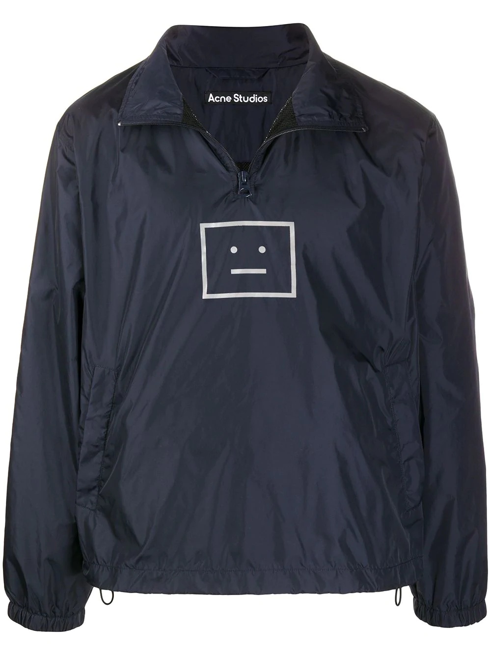 face-motif lightweight jacket - 1