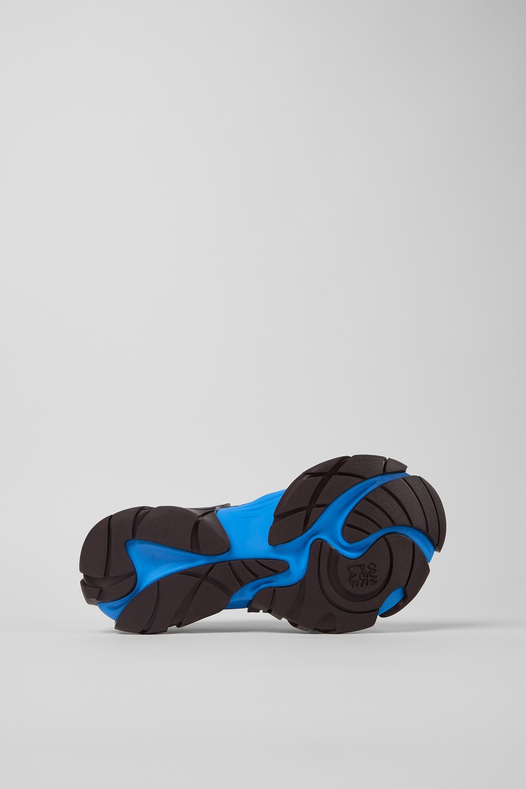 Blue and Gray Textile Sneakers - 5