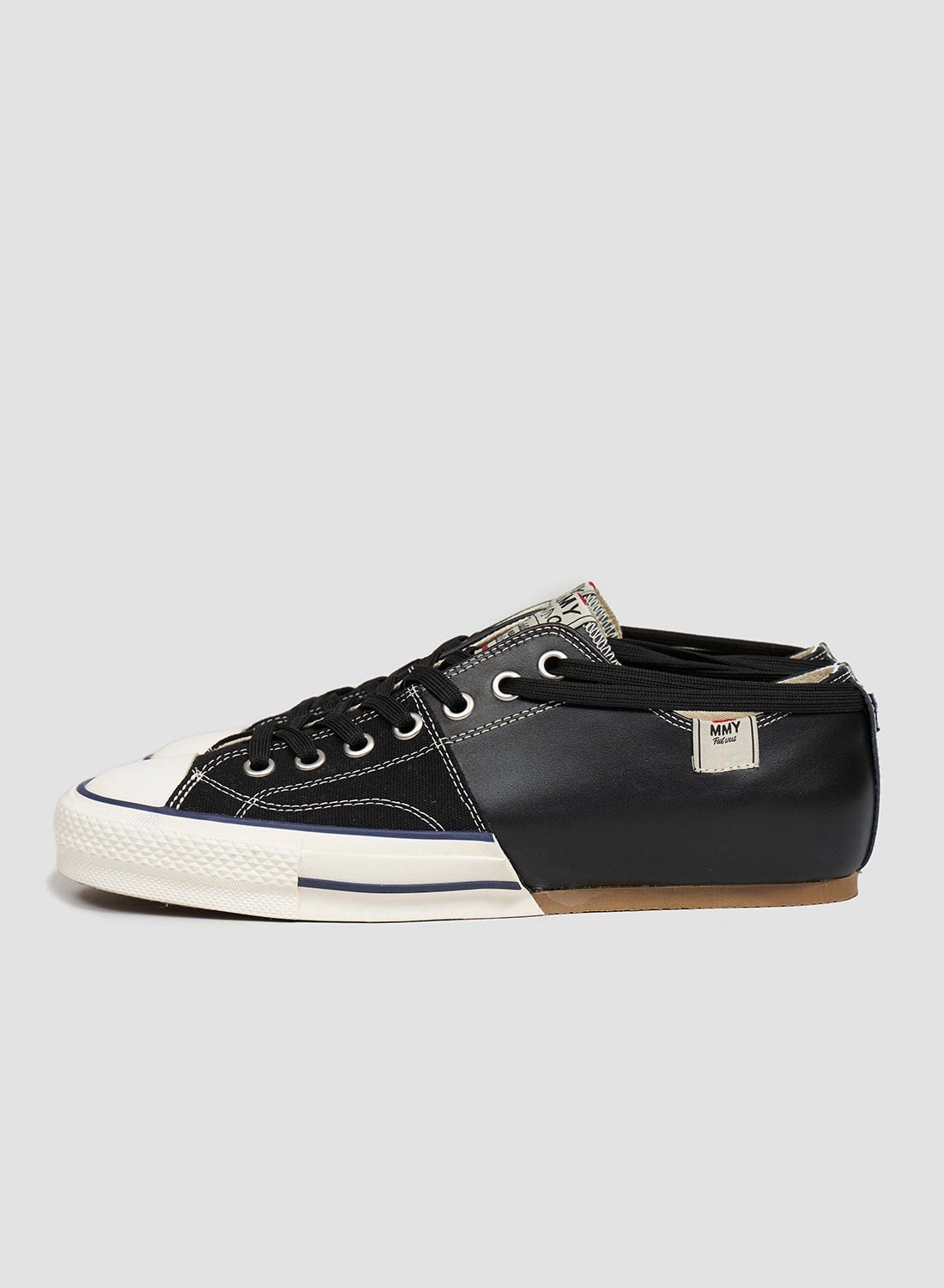 NC x Mihara Yasuhiro Leather Bowling Shoe in Black - 1