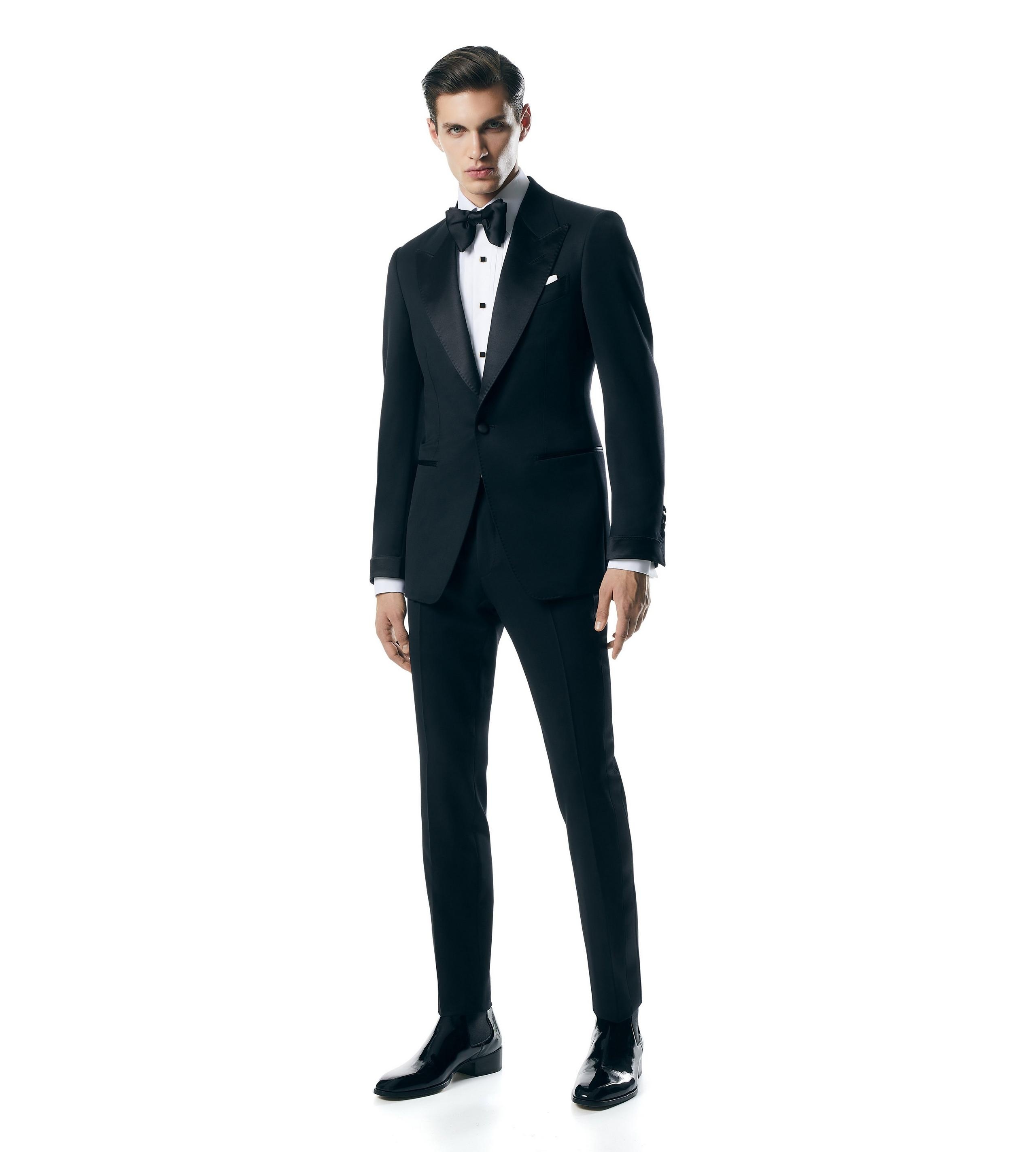 WOOL MOHAIR SHELTON TUXEDO - 2