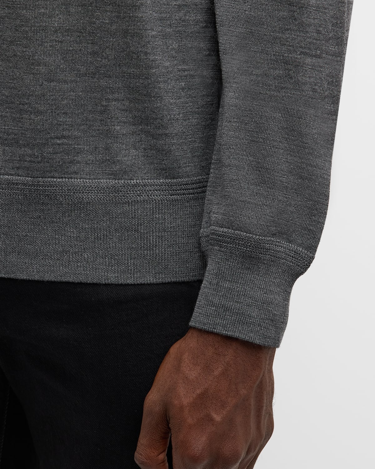 Men's Fine-Gauge Wool Polo Sweater - 6