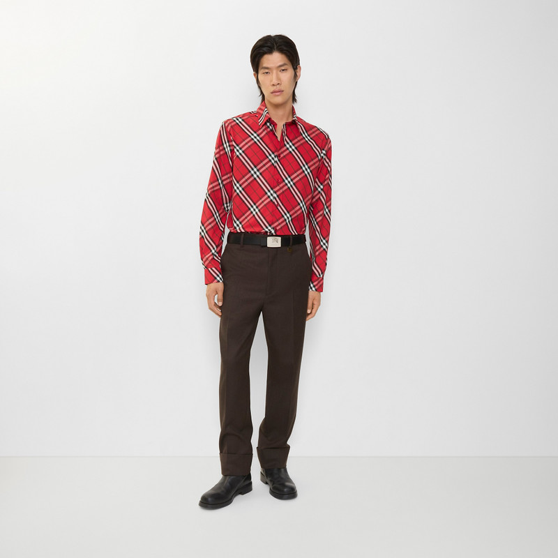 Burberry Relaxed Fit Check Cotton Shirt outlook