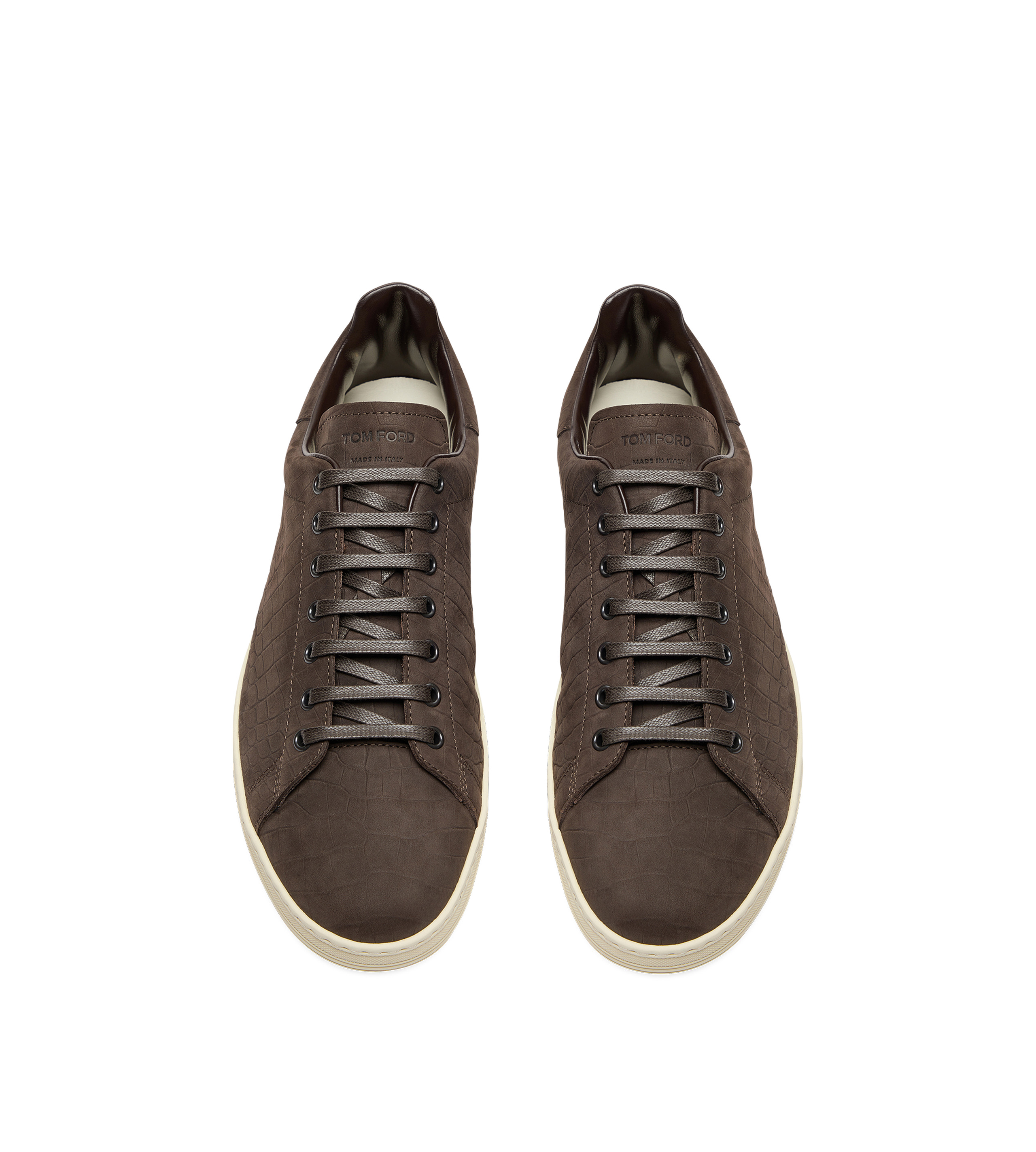 STAMPED CROC NUBUCK WARWICK SNEAKER - 2